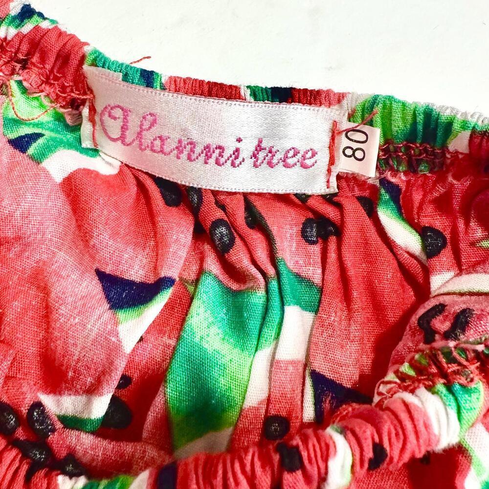 Alanni Tree Watermelon Print Romper Summer toddler Outfit EU 80 (12 mo) - Picture 6 of 6